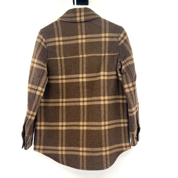 NWT Everlane The Italian ReWool Oversized Shirt Jacket Plaid Women's XXS $228 - Picture 5 of 6